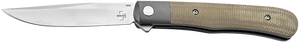 Boker 01BO930 Trapper  3.23" Plain Nitro-V Blade Micarta Handle                                                                                                                                          Boker 01BO930 Trapper  3.23" Plain Nitro-V Blade Micarta Handle