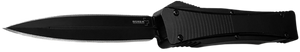 Boker 06EX244   3.39" Double Edge Dagger Plain Black D2 Steel Blade Aluminum Handle                                                                                                                     