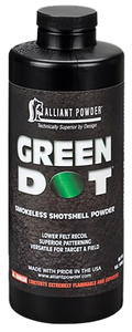 Alliant Powder GREENDOT Shotshell Powder Green Dot Shotgun Multi-Gauge Gauge 1 lb Alliant Powder GREENDOT Shotshell Powder Green Dot Shotgun Multi-Gauge Gauge 1 lb