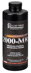 Alliant Powder PWR2000MR Rifle Powder Power Pro 2000-MR Rifle Multi-Caliber Medium Rifle 1 lb Alliant Powder PWR2000MR Rifle Powder Power Pro 2000-MR Rifle Multi-Caliber Medium Rifle 1 lb