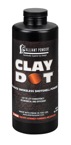 Alliant Powder CLAYDOT Shotshell Powder Clay Dot Shotgun 12 Gauge 1 lb Alliant Powder CLAYDOT Shotshell Powder Clay Dot Shotgun 12 Gauge 1 lb