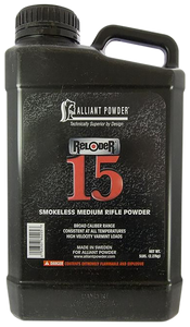 Alliant 150645 Reloder 15 Smokeless Medium Rifle Powder 5lbs 1 Canister                                                                                                                                  Alliant 150645 Reloder 15 Smokeless Medium Rifle Powder 5lbs 1 Canister