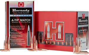Hornady 26382   6mm .264 153gr A-Tip Match 500 Per Box/6 Case                                                                                                                                           