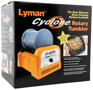 Lyman 7631550 Cyclone Rotary Tumbler Orange/Blue Multi-Caliber 1000 Cases 10 lbs                                                                                                                         Lyman 7631550 Cyclone Rotary Tumbler Orange/Blue Multi-Caliber 1000 Cases 10 lbs