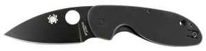 Spyderco C216GPBBK Efficient  2.98" Folding Plain Black DLC 8Cr13MoV SS Blade/Black Textured G10 Handle                                                                                                 
