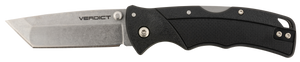 Cold Steel CSFLC3TSSZ Verdict  3" Folding Tanto Plain Stonewashed 4116 SS Blade/Black GFN Handle Includes Belt Clip                                                                                     