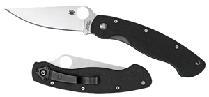 Spyderco C36GPE Military  4" Folding Modified Clip Point Plain CPM S30V Stainless Steel Blade/G10 Black Handle                                                                                          