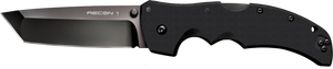 Cold Steel CS27BT Recon 1 4" Folding Tanto Plain DLC Coated American S35VN Blade/ Black Textured G10 Handle Includes Pocket Clip                                                                        