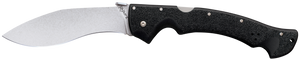 Cold Steel CS-62JL Rajah II 6" Folding Plain Stone Washed Japanese AUS-10A SS Blade/ Black Griv-Ex Handle                                                                                               