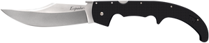 Cold Steel CS62MGC Espada  XL 7.50" Folding Clip Point Plain AUS-10A SS Blade/9.25" Black w/Polished Bolsters G10 Handle Includes Belt Clip                                                             