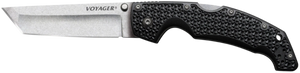 Cold Steel CS29AT Voyager  Large 4" Folding Tanto Plain AUS-10A SS Blade Black Griv-Ex w/Aluminum Liners Handle Includes Pocket Clip                                                                     Cold Steel CS29AT Voyager  Large 4" Folding Tanto Plain AUS-10A SS Blade Black Griv-Ex w/Aluminum Liners Handle Includes Pocket Clip