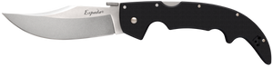 Cold Steel CS62MGD Espada  Large 5.50" Folding Clip Point Plain S35VN SS Blade/6.75" Black w/Polished Bolsters G10 Handle Includes Belt Clip                                                            