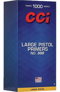 CCI 0012 Standard Pistol No. 300 Large Pistol Multi Caliber Handgun 1000/Box                                                                                                                            