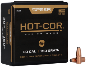 Speer 2011 Hot-Cor  30Cal 150gr Soft Point Flat Nose 100 Per Box/5 Case                                                                                                                                  Speer 2011 Hot-Cor  30Cal 150gr Soft Point Flat Nose 100 Per Box/5 Case