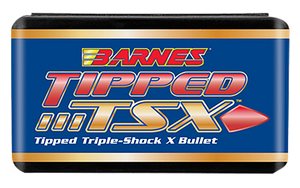 Barnes Bullets 30370 Tipped TSX  30Cal 168gr Boat Tail 50/Box                                                                                                                                           