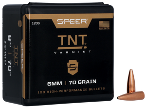 Speer 1206 TNT  6mm 70gr Jacketed Hollow Point 100 Per Box/5 Case                                                                                                                                       