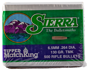 Sierra 7430C Tipped MatchKing  264Cal 130gr Tipped MatchKing 500/Box                                                                                                                                    