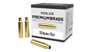 Nosler 10222 Premium Brass Unprimed Cases 33Nosler Rifle Brass 25/Box                                                                                                                                   