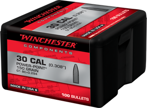 Winchester Ammo WB30PP150X Centerfire Rifle  30Cal 150gr Power Point 100 Per Box/10 Case                                                                                                                