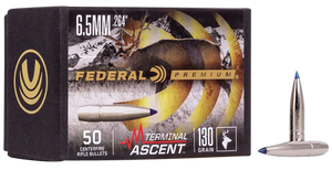 Federal PB264TA1 Premium Terminal Ascent Component 6.5mm 130gr 50 Per Box/4 Case Federal PB264TA1 Premium Terminal Ascent Component 6.5mm 130gr 50 Per Box/4 Case