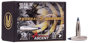 Federal PB308TA3 Premium Terminal Ascent Component 30Cal 215gr 50 Per Box/4 Case                                                                                                                         Federal PB308TA3 Premium Terminal Ascent Component 30Cal 215gr 50 Per Box/4 Case