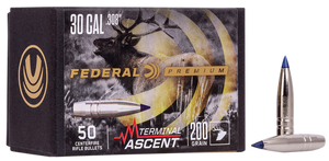 Federal PB308TA2 Premium Terminal Ascent Component 30Cal 200gr 50 Per Box/4 Case                                                                                                                         Federal PB308TA2 Premium Terminal Ascent Component 30Cal 200gr 50 Per Box/4 Case