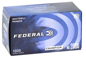 Federal 209A Champion Shotshell All Gauge Shotgun 1000 Per Box/5 Case                                                                                                                                   