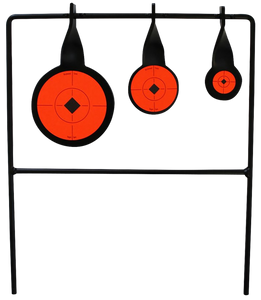 Birchwood Casey 46322 World of Targets Qualifier Rimfire Pistol/Rifle AR500 Steel Black/Orange Bullseye Illustration Impact Enhancement Motion Birchwood Casey 46322 World of Targets Qualifier Rimfire Pistol/Rifle AR500 Steel Black/Orange Bullseye Illustration Impact Enhancement Motion