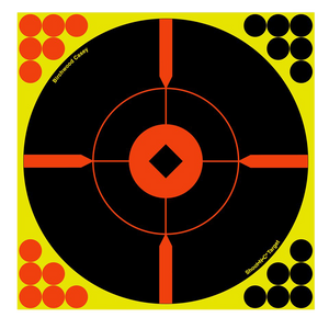 Birchwood Casey 34806 Shoot-N-C Reactive Target Self-Adhesive Paper Black/Yellow/Red 8" Bullseye BMW 6 Pack Birchwood Casey 34806 Shoot-N-C Reactive Target Self-Adhesive Paper Black/Yellow/Red 8" Bullseye BMW 6 Pack