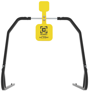 Caldwell 1196226 Daul Spinner  Yellow AR500 Steel 3/8" Thick Standing Target Includes 5" & 8" Plates                                                                                                    