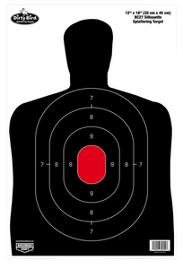 Birchwood Casey 35702 Dirty Bird BC-27 Silhouette Tagboard Hanging Pistol 12" x 18" Black/Red 100 Per Pkg                                                                                                Birchwood Casey 35702 Dirty Bird BC-27 Silhouette Tagboard Hanging Pistol 12" x 18" Black/Red 100 Per Pkg