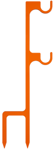 Champion Targets 44915C Impact Steel Double Hanger Stake Rimfire Orange                                                                                                                                 