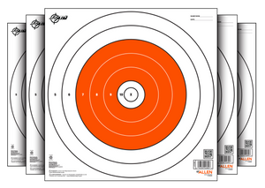 EZ-Aim 15496 Bullseye  Paper Hanging 12" x 12" White/Orange 12 Per Pack                                                                                                                                 