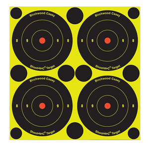 Birchwood Casey 34315 Shoot-N-C Reactive Target Self-Adhesive Paper Black/Yellow 3" Bullseye 12 Pack                                                                                                     Birchwood Casey 34315 Shoot-N-C Reactive Target Self-Adhesive Paper Black/Yellow 3" Bullseye 12 Pack