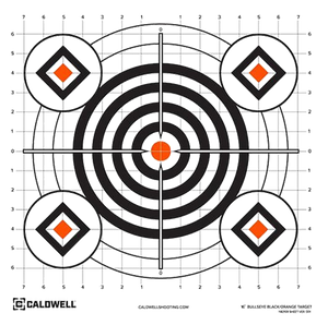Caldwell 1175520 Orange Peel  Self-Adhesive Paper Universal 16" Orange Neon Green/White 10 Pack                                                                                                         