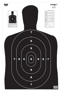 Birchwood Casey 37021 EZE-Scorer BC-27 Silhouette Paper Target 23" x 35" 100 Per Pack                                                                                                                   