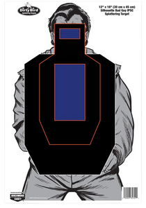 Birchwood Casey 35728 Dirty Bird  Silhouette Tagboard Hanging Universal 12" x 18" Black/Blue/White 8 Per Pkg                                                                                            