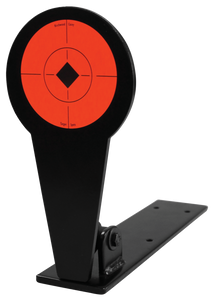 Birchwood Casey 47524 World of Targets Popper 4" Rimfire Pistol/Rifle Black/Orange Steel Diamond Standing Includes Ground Stakes                                                                        