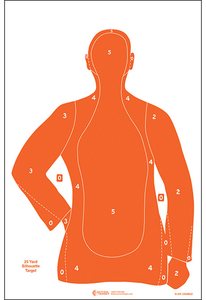 Action Target B21EORANGE100 Qualification  Silhouette Paper 23" x 35" Orange 100 Per Box                                                                                                                