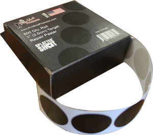 Pro-Shot PR500 SplatterShot Repair Pasters Black 1" Self-Adhesive 500 Per Roll                                                                                                                          