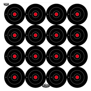 Birchwood Casey 35309 Dirty Bird  3" Bullseye Tagboard Hanging Black/White 12 PK                                                                                                                        