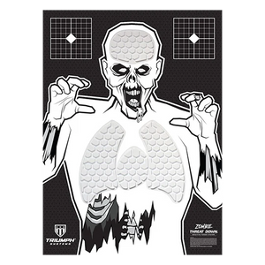 Triumph Systems 031513001 Threat Down Reactive Splatter Target Zombie Hanging Paper 30"H x 22"W                                                                                                         