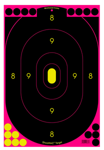 Birchwood Casey 34635 Shoot-N-C Reactive Target Self-Adhesive Paper Black/Pink 12"x18" Oval Silhouette 5 Pack Birchwood Casey 34635 Shoot-N-C Reactive Target Self-Adhesive Paper Black/Pink 12"x18" Oval Silhouette 5 Pack