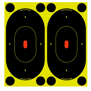 Birchwood Casey 34750 Shoot-N-C Reactive Target Self-Adhesive Paper Black/Yellow 7" Oval Silhouette 60 Pack Birchwood Casey 34750 Shoot-N-C Reactive Target Self-Adhesive Paper Black/Yellow 7" Oval Silhouette 60 Pack