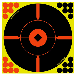 Birchwood Casey 34015 Shoot-N-C Reactive Target Self-Adhesive Paper Black/Yellow/Red 12" Bullseye BMW 5 Pack Birchwood Casey 34015 Shoot-N-C Reactive Target Self-Adhesive Paper Black/Yellow/Red 12" Bullseye BMW 5 Pack