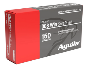 Aguila 8090AG 308Win 150gr InterLock Boat Tail Soft Point 20 Per Box/10 Case Aguila 8090AG 308Win 150gr InterLock Boat Tail Soft Point 20 Per Box/10 Case