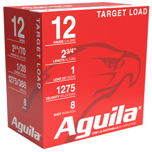 Aguila 1CHB1328 Target Load Competition 12Gauge 2.75" 1oz 8Shot 25 Per Box/10 Case Aguila 1CHB1328 Target Load Competition 12Gauge 2.75" 1oz 8Shot 25 Per Box/10 Case