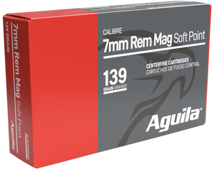 Aguila 80591AG 7mm Rem Mag 139gr InterLock Boat Tail Soft Point 20 Per Box/10 Case Aguila 80591AG 7mm Rem Mag 139gr InterLock Boat Tail Soft Point 20 Per Box/10 Case