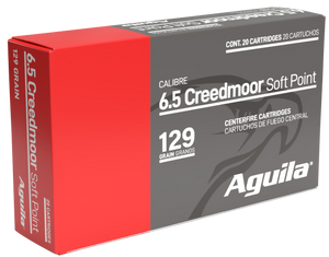 Aguila 81489AG 6.5Creedmoor 129gr InterLock Boat Tail Soft Point 20 Per Box/10 Case Aguila 81489AG 6.5Creedmoor 129gr InterLock Boat Tail Soft Point 20 Per Box/10 Case