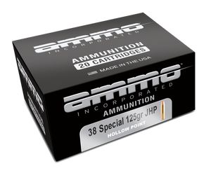 Ammo Inc 38125JHPA20 Signature  38Special 125gr Jacket Hollow Point 20 Per Box/10 Case                                                                                                                  